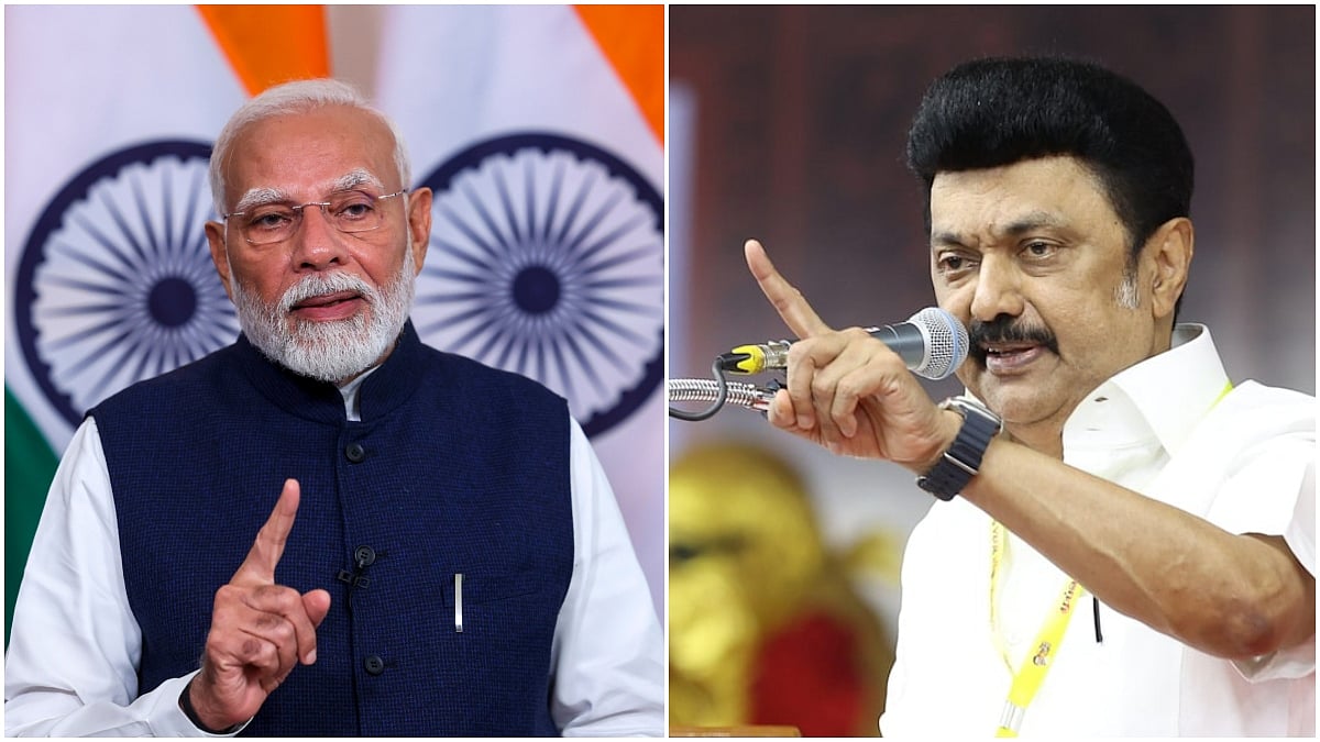 PTI/X : L: PM Modi | R: Tamil Nadu CM MK Stalin | 